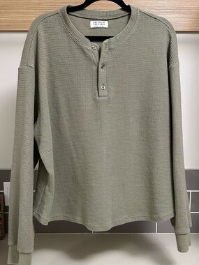 Brunette the Label Henley Long Sleeve Shirt